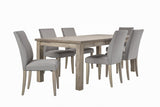 Hampton 7 piece dining 1800 with smoke chairs and Hampton buffet